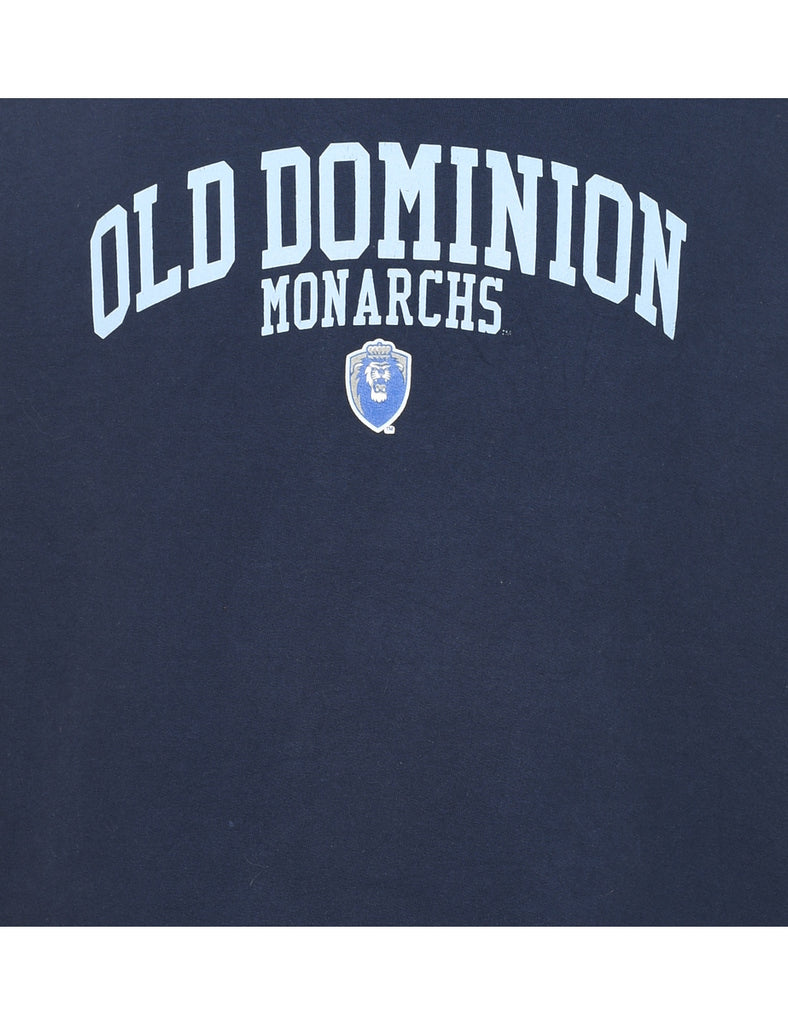 Old Dominion Monarchs Printed Light Blue & Navy Sweatshirt - XL