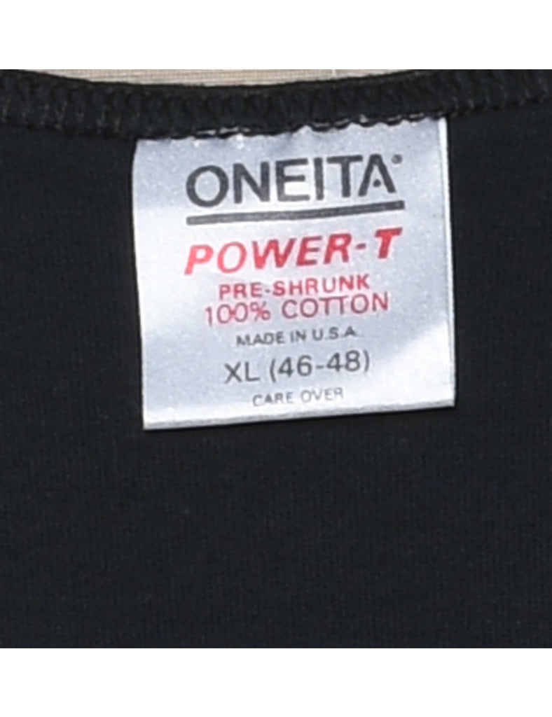 Oneita Black Vest - XL