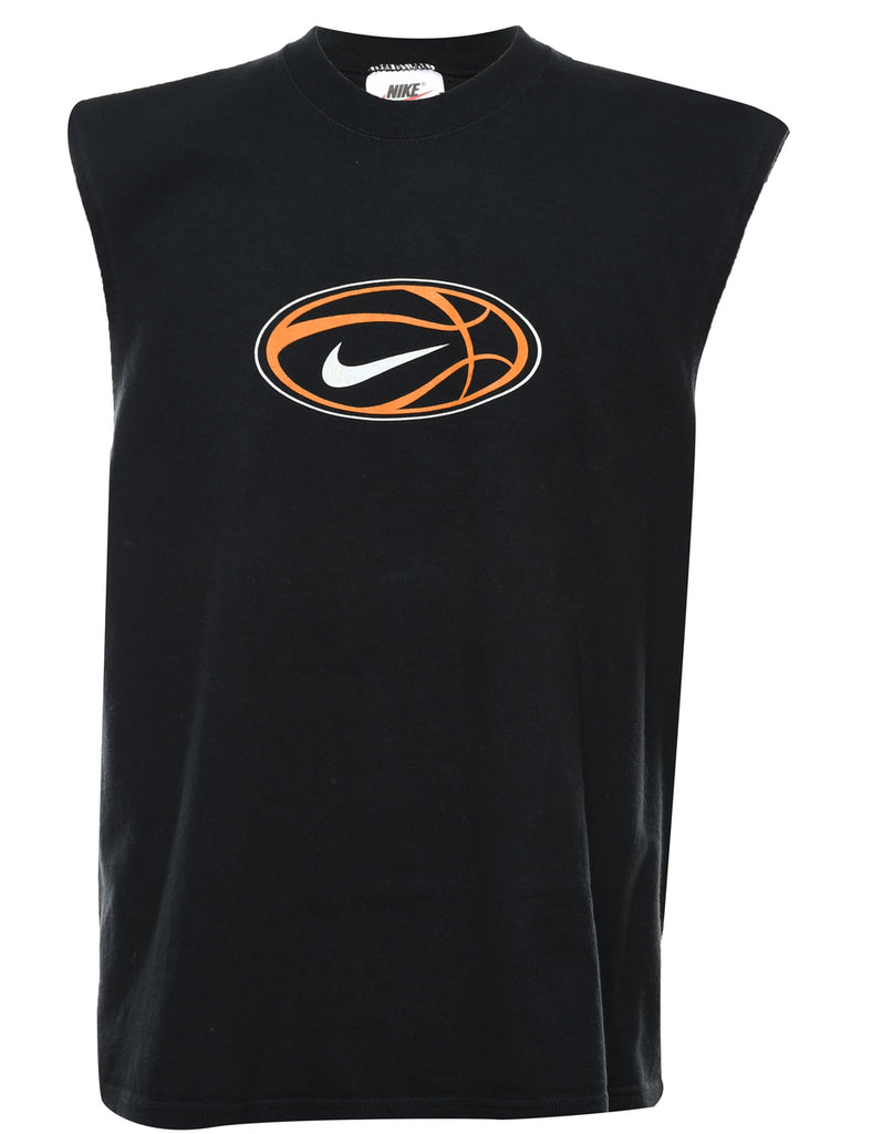 Orange & Black Nike Basketball Vest.  - M