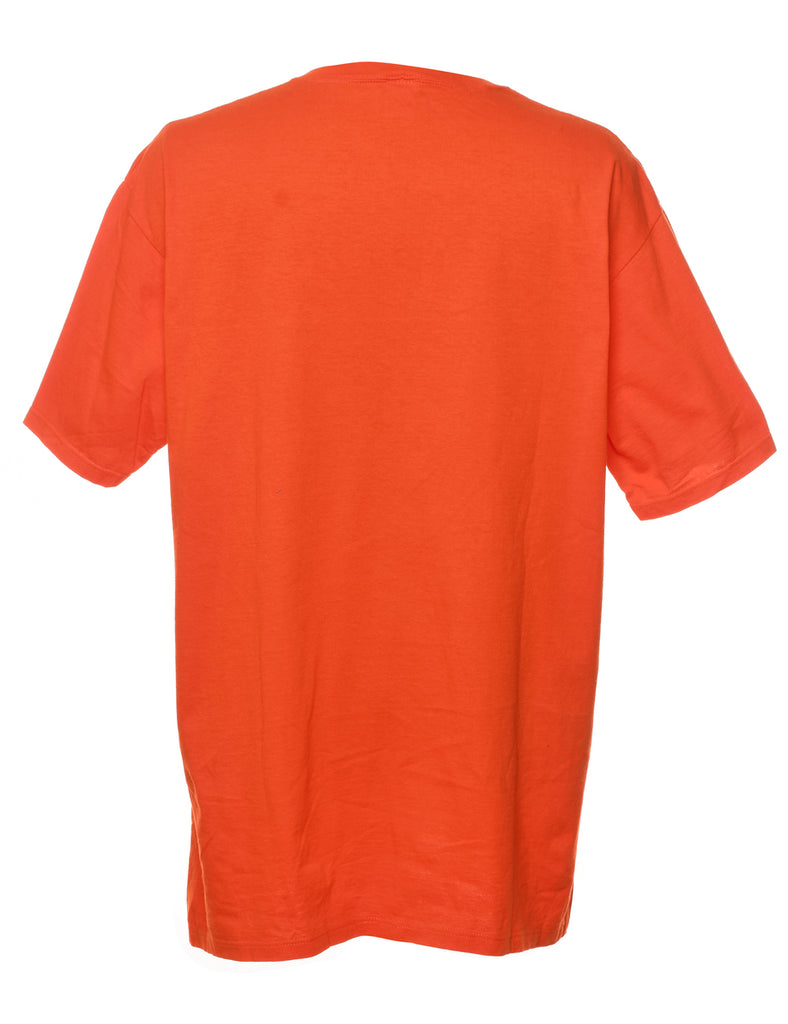 Orange Clemson University Orange & White Printed T-shirt - XL