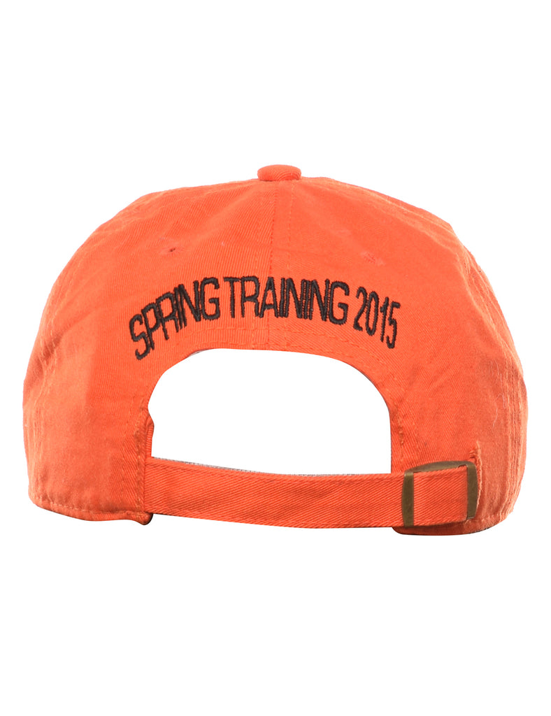 Orange Embroided Cap - XS