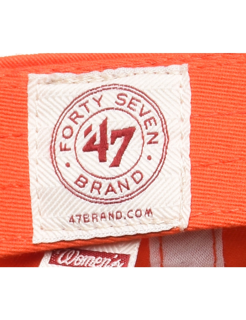 Orange Embroided Cap - XS