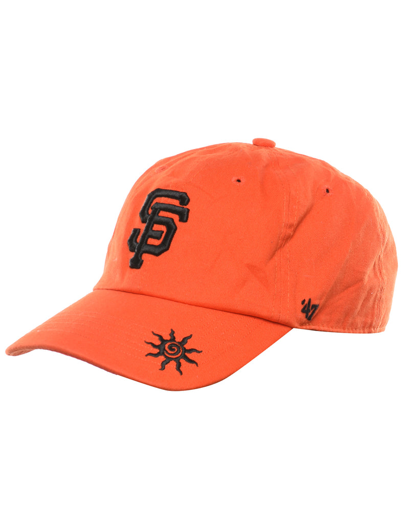 Orange Embroided Cap - XS