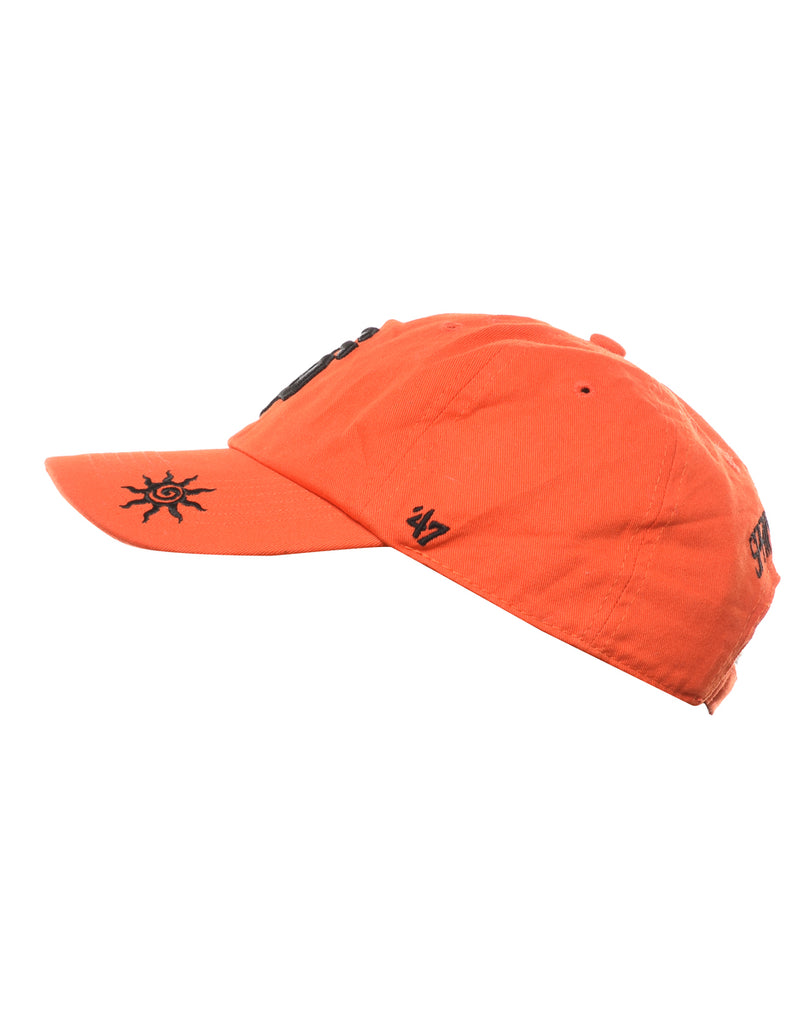 Orange Embroided Cap - XS