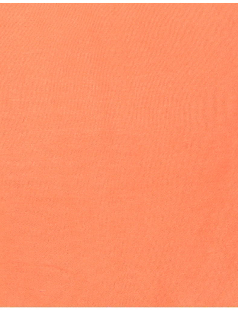Orange Plain Sweatshirt - M
