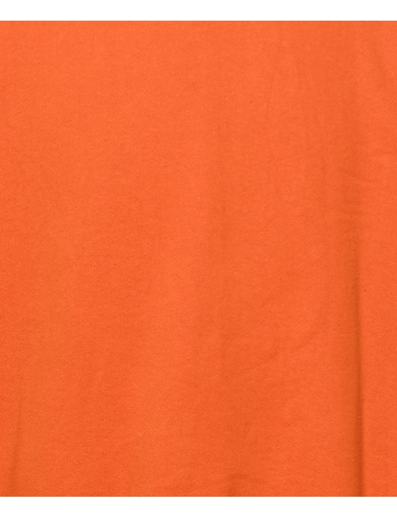Orange Plain Sweatshirt - XXL