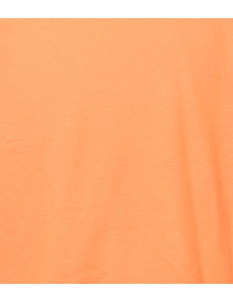 Orange Plain Sweatshirt - L