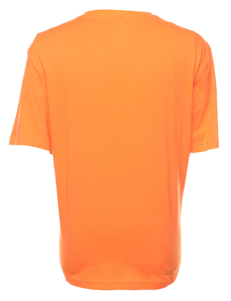 Orange Plain T-shirt - XL