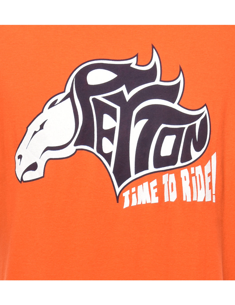 Orange Printed T-shirt - XL