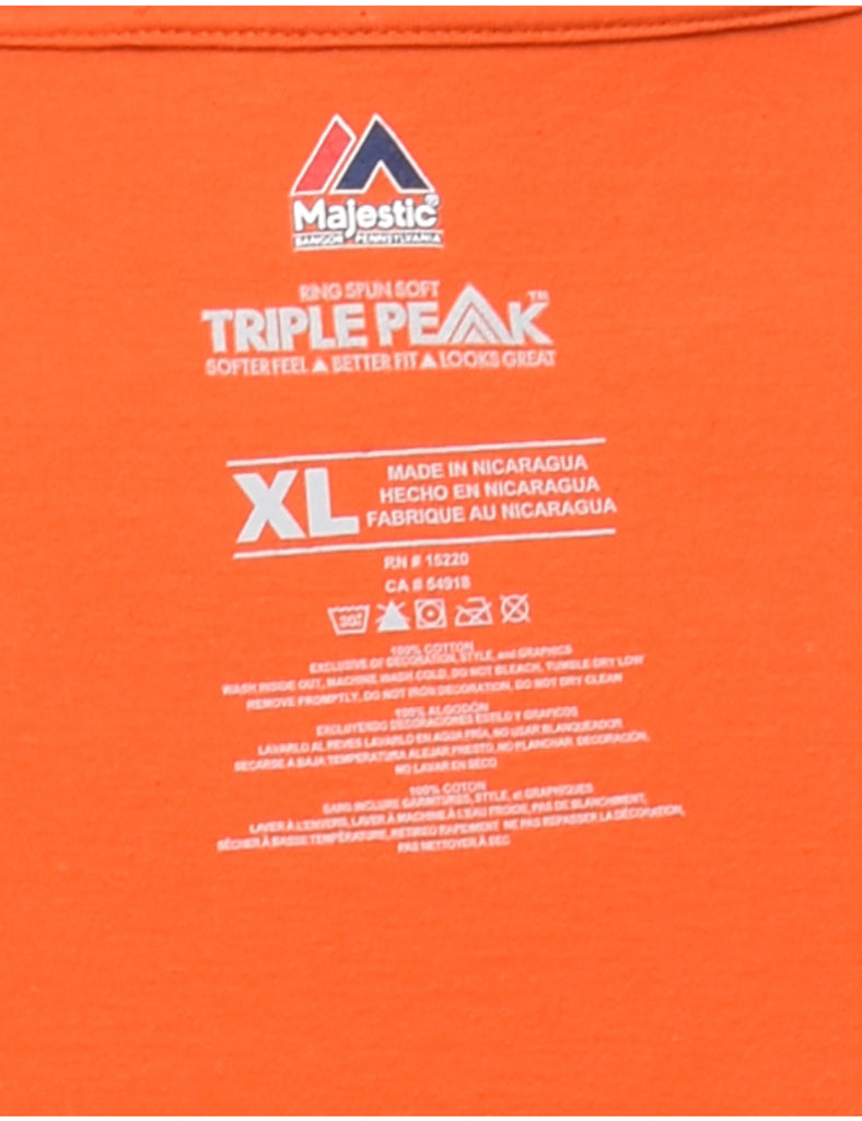 Orange Printed T-shirt - XL
