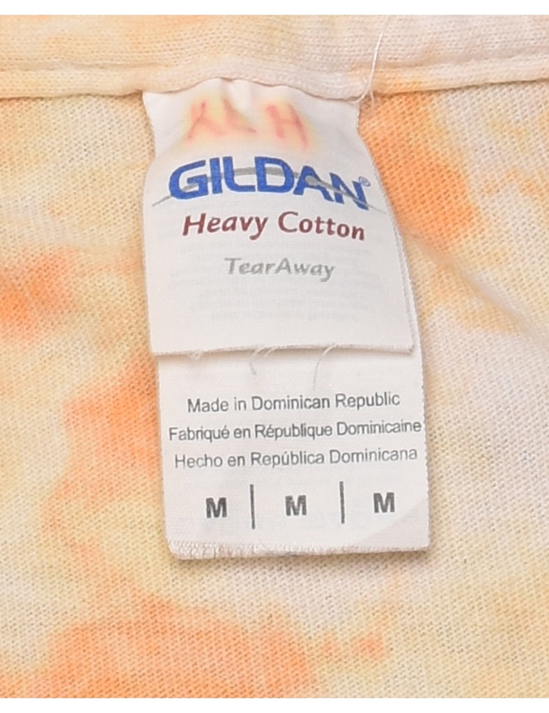 Orange Tie Dye T-shirt - M