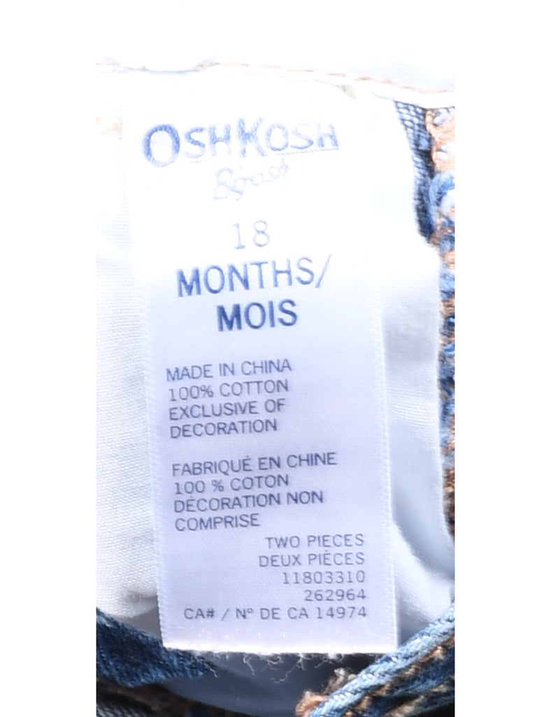 Osh Kosh B'Gosh Heart Design Dungarees - 18 MONTHS
