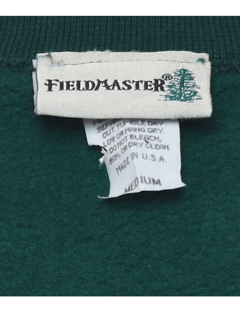 Outdoor Adventure Dark Green Printed Animal Sweatshirt - M