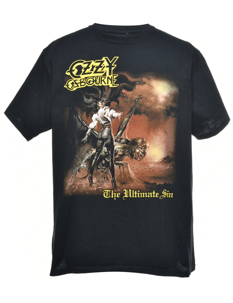 Ozzy OsBourne The Ultimate Sin Printed T-shirt - L
