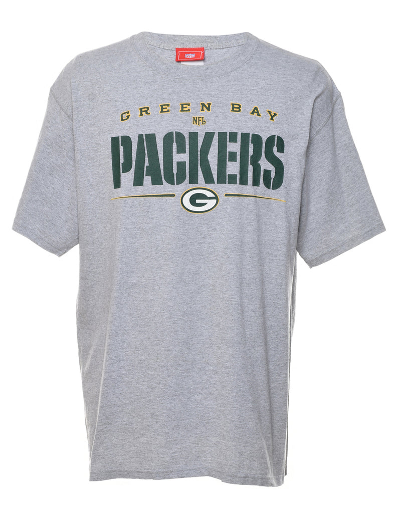 Packers Light Grey & Green NFL T-Shirt - XL