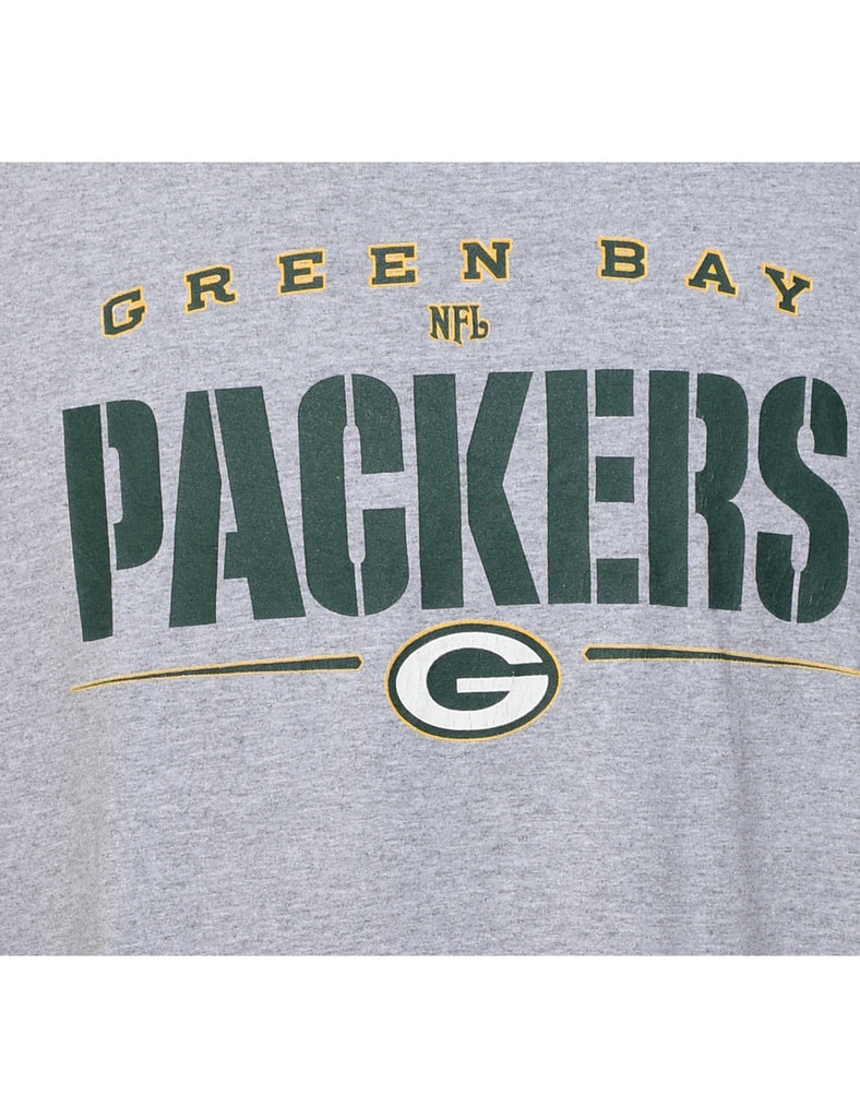 Packers Light Grey & Green NFL T-Shirt - XL