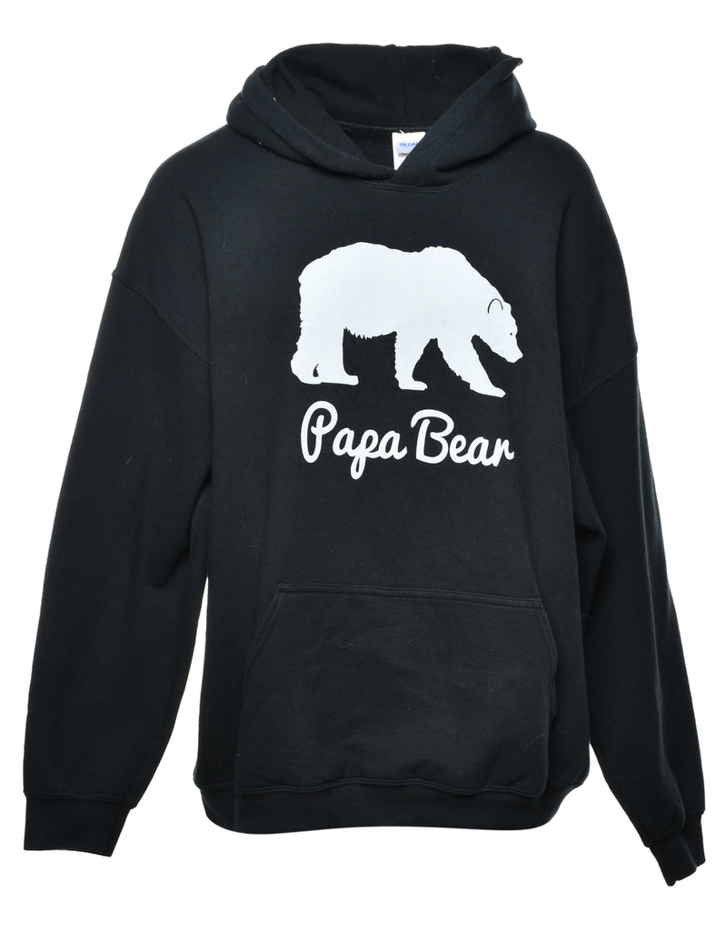 Papa Bear Printed Hoodie - XXL