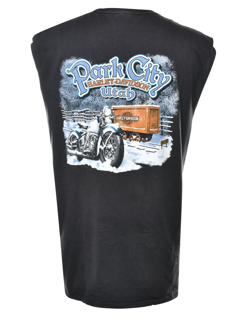 Park City Utah Harley Davidson Vest - XL