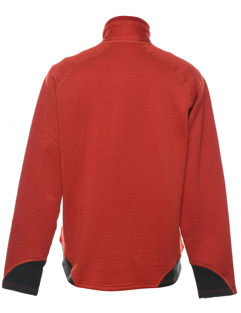 Patagonia Plain Red Quarter-Zip Sweatshirt - S