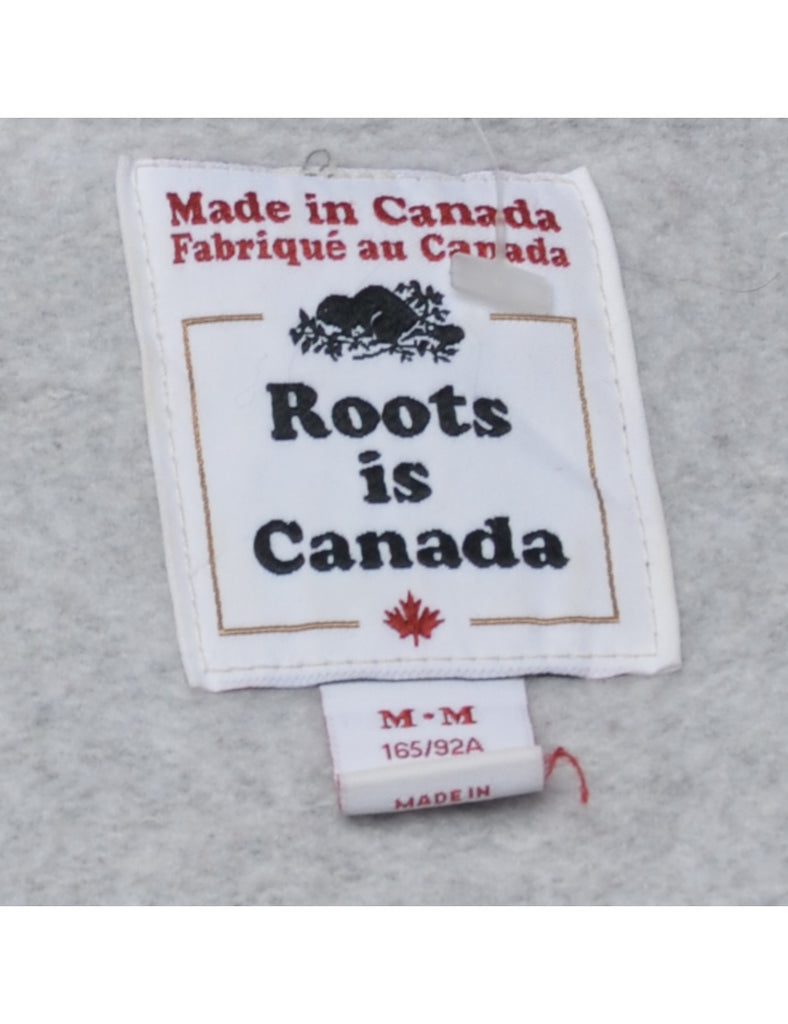 Patchwork Canada Roots Printed Sweatshirt - M
