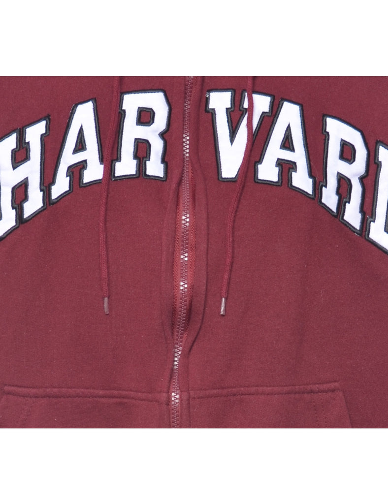 Patchwork Har Vard Printed Hoodie - S