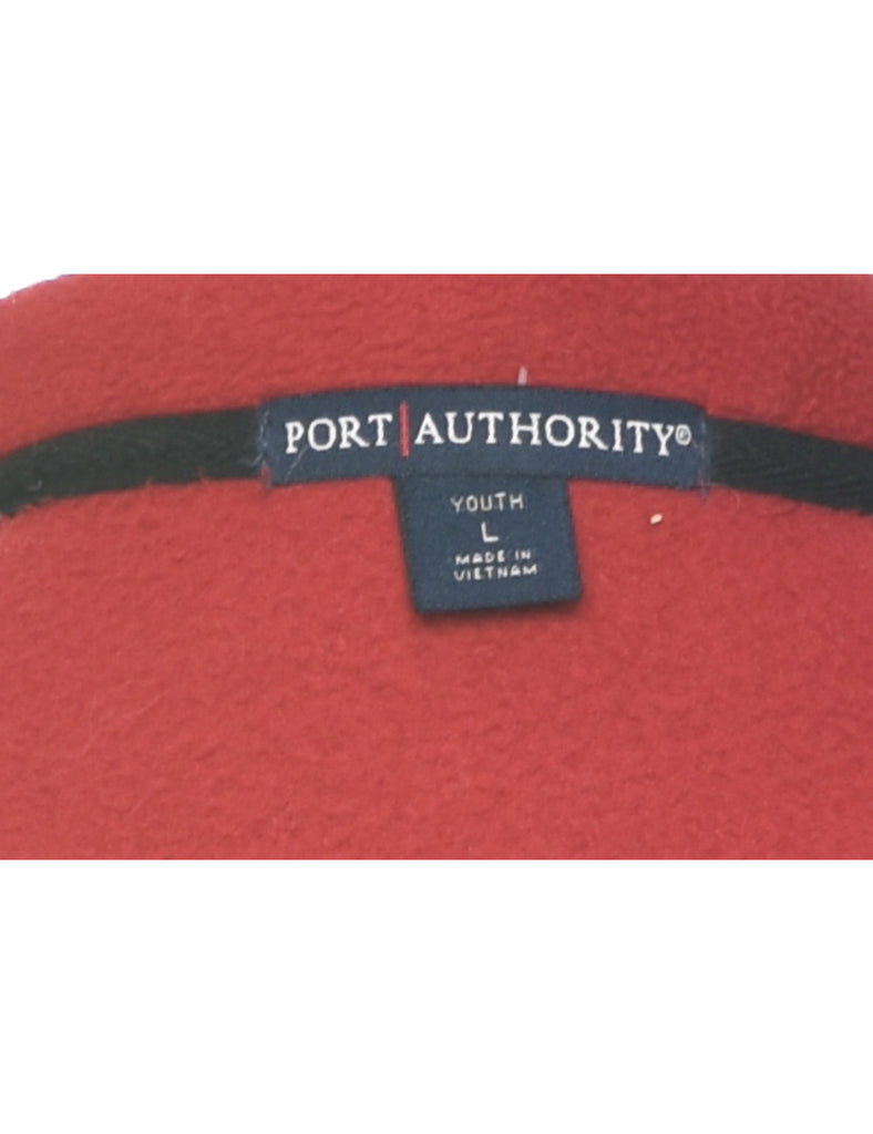 Patchwork Red Fleece - M