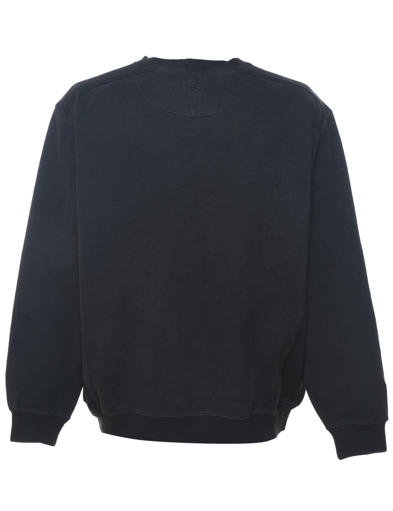 Pebble Beach Embroidered Black & White Sweatshirt - L