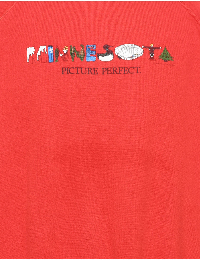 Picture Perfect Red Sweatshirt - XL