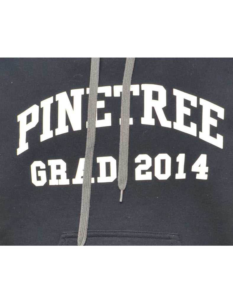 Pinetree Black & White Printed Hoodie - S