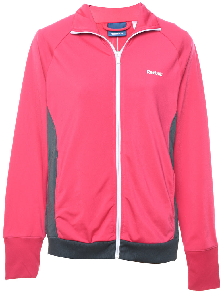 Pink & Grey Reebok Vintage Track Top - L