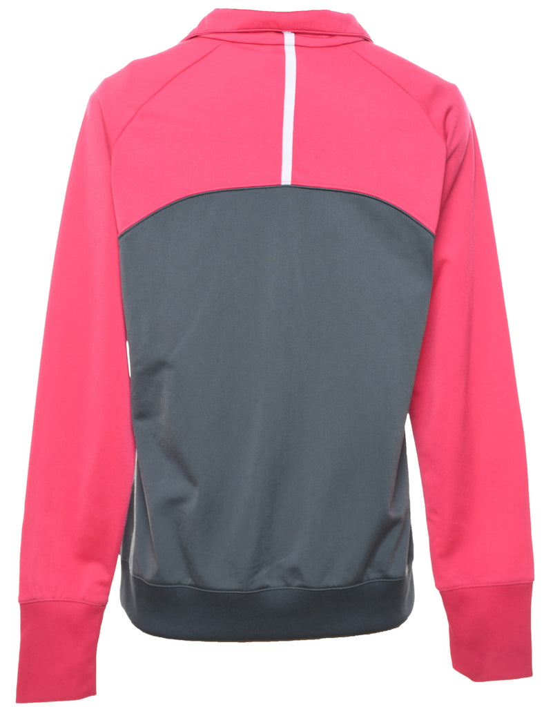Pink & Grey Reebok Vintage Track Top - L