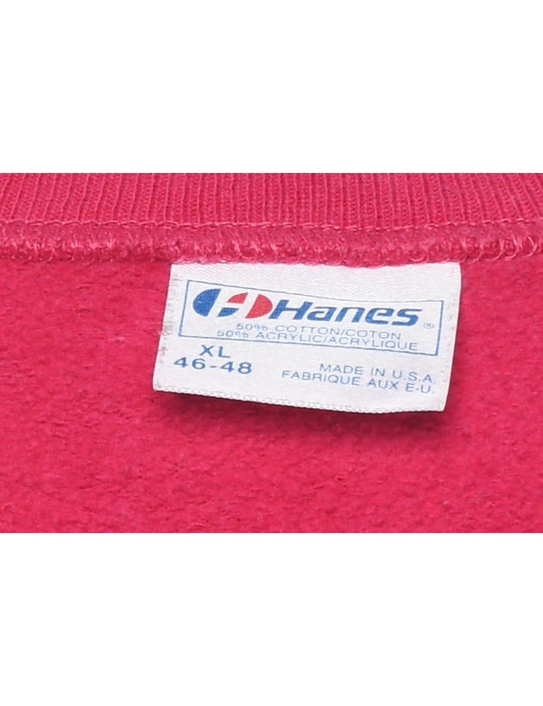 Pink North Tonawanda 1980s Sweatshirt - XL