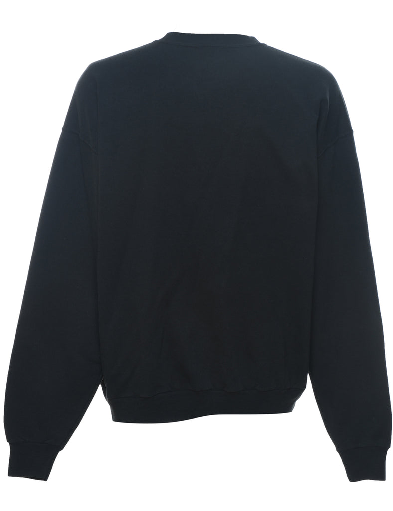 Planet Hollywood Black & White Printed Sweatshirt - L