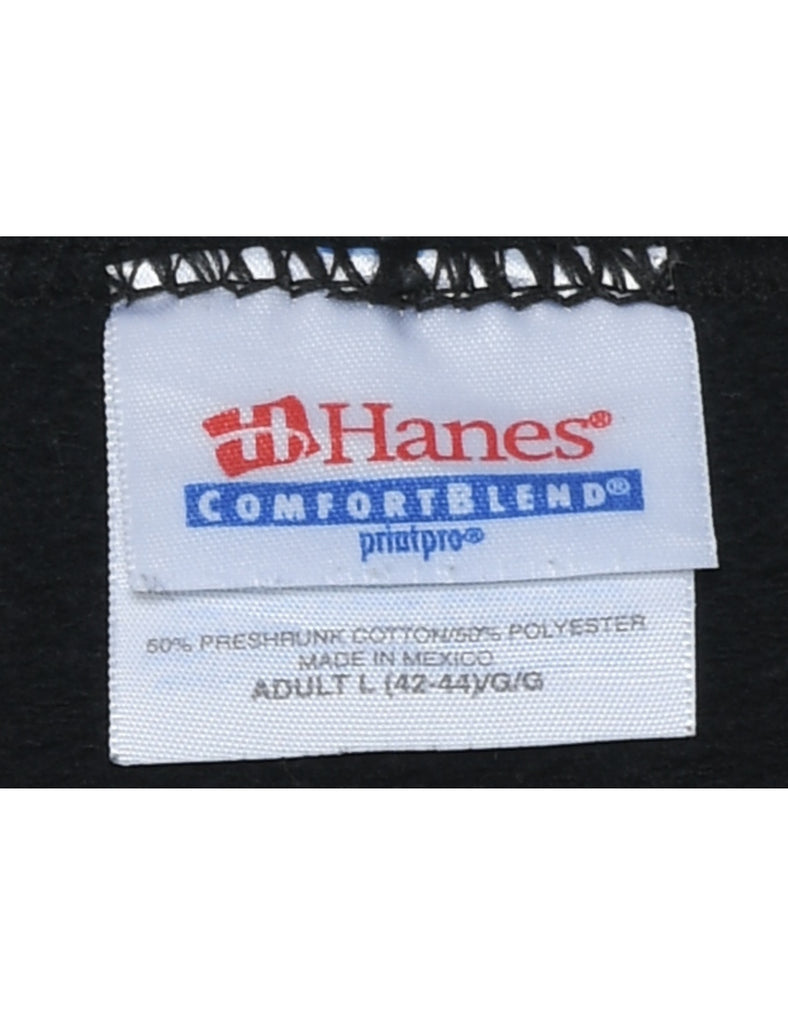 Planet Hollywood Black & White Printed Sweatshirt - L