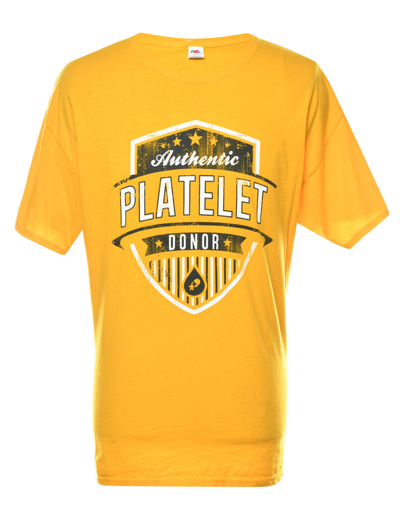 Platelet Printed T-shirt - XL