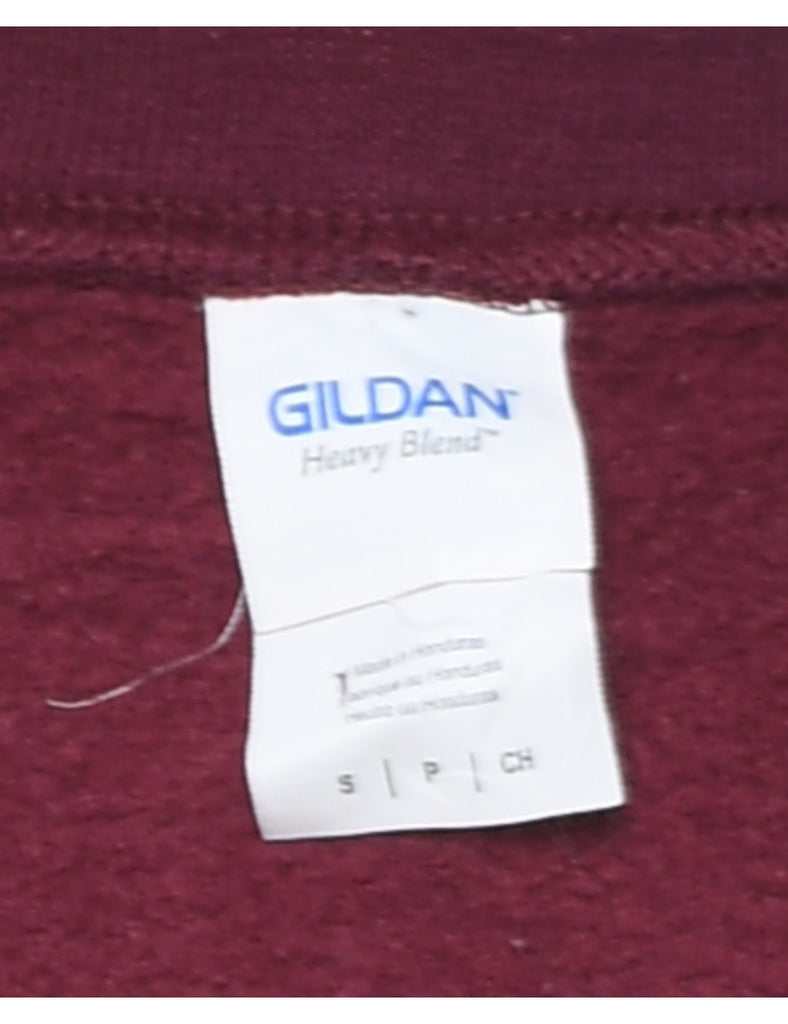 Plum Embroidered Costa Rica Sweatshirt - S