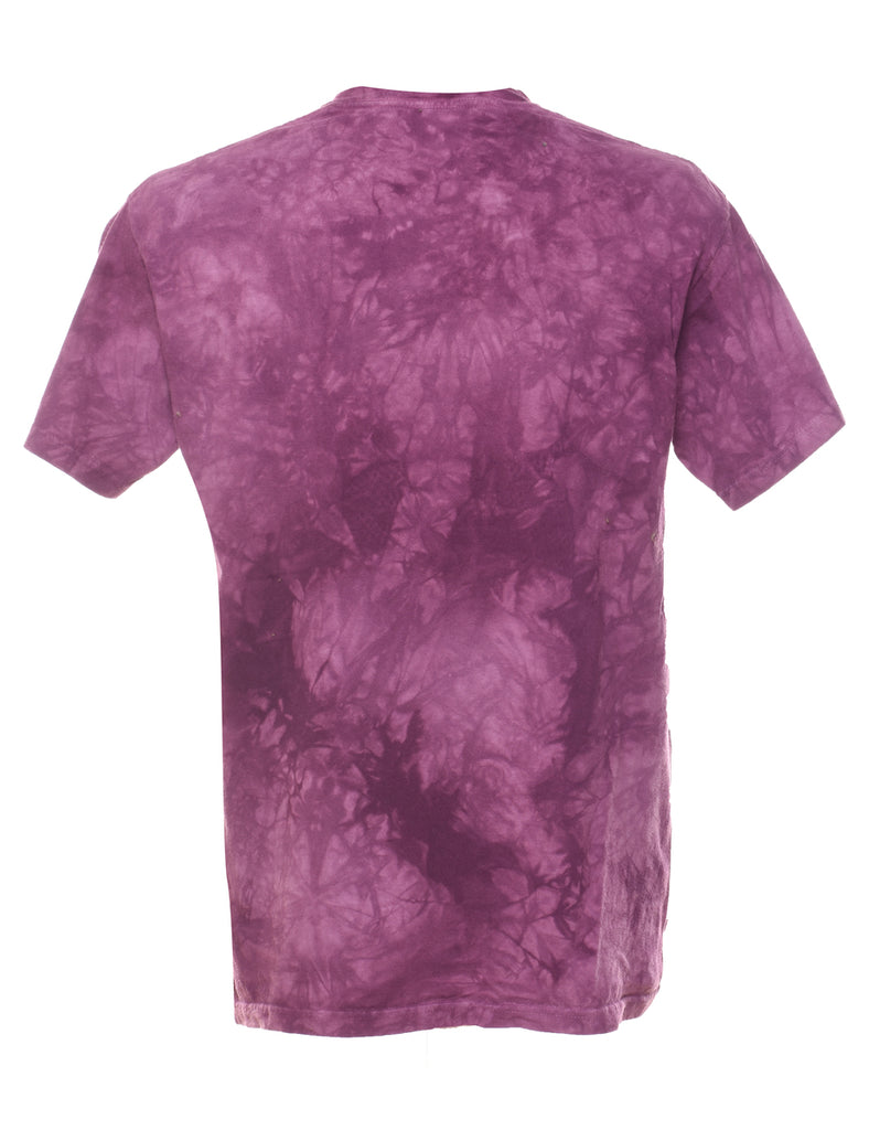 Plum Tie dyed Animal T-shirt - M