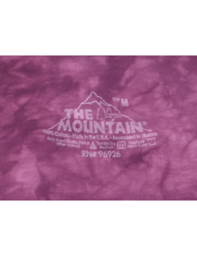 Plum Tie dyed Animal T-shirt - M