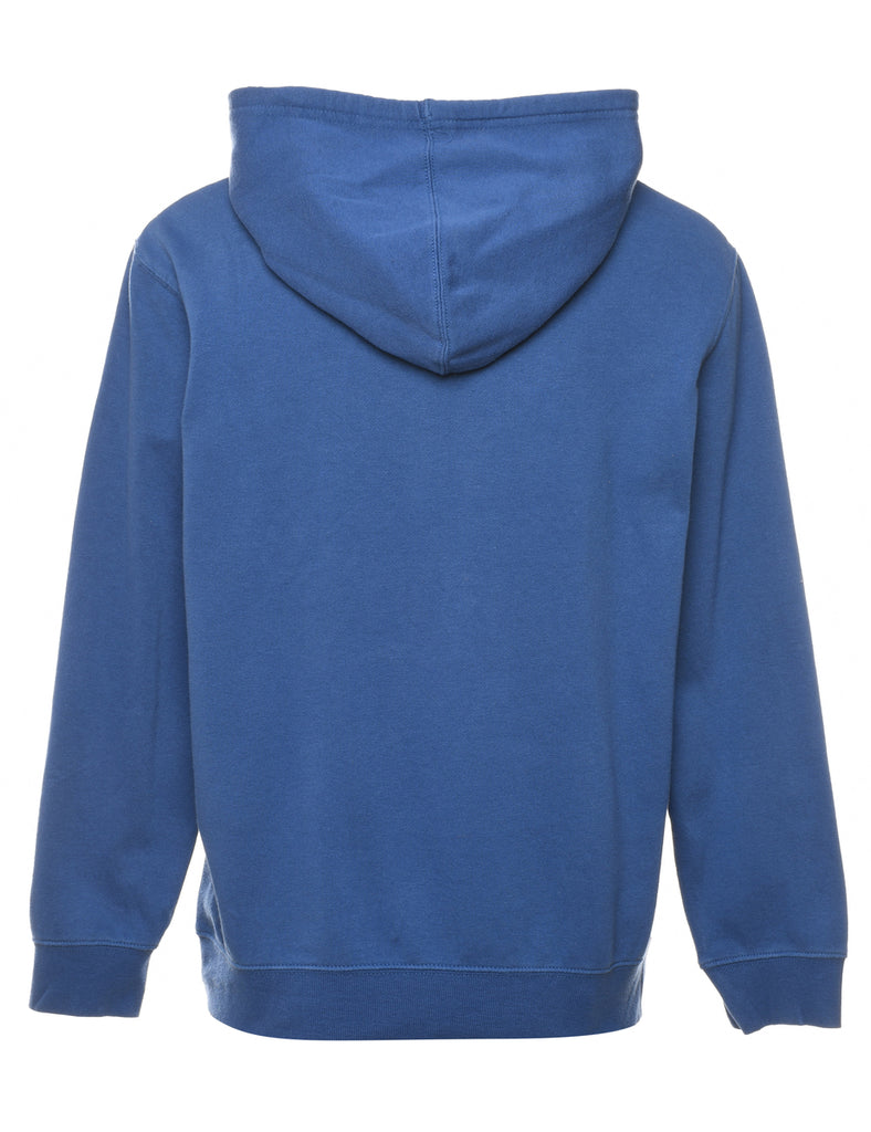 Plus Ultra Blue & Yellow High School Printed Hoodie - M