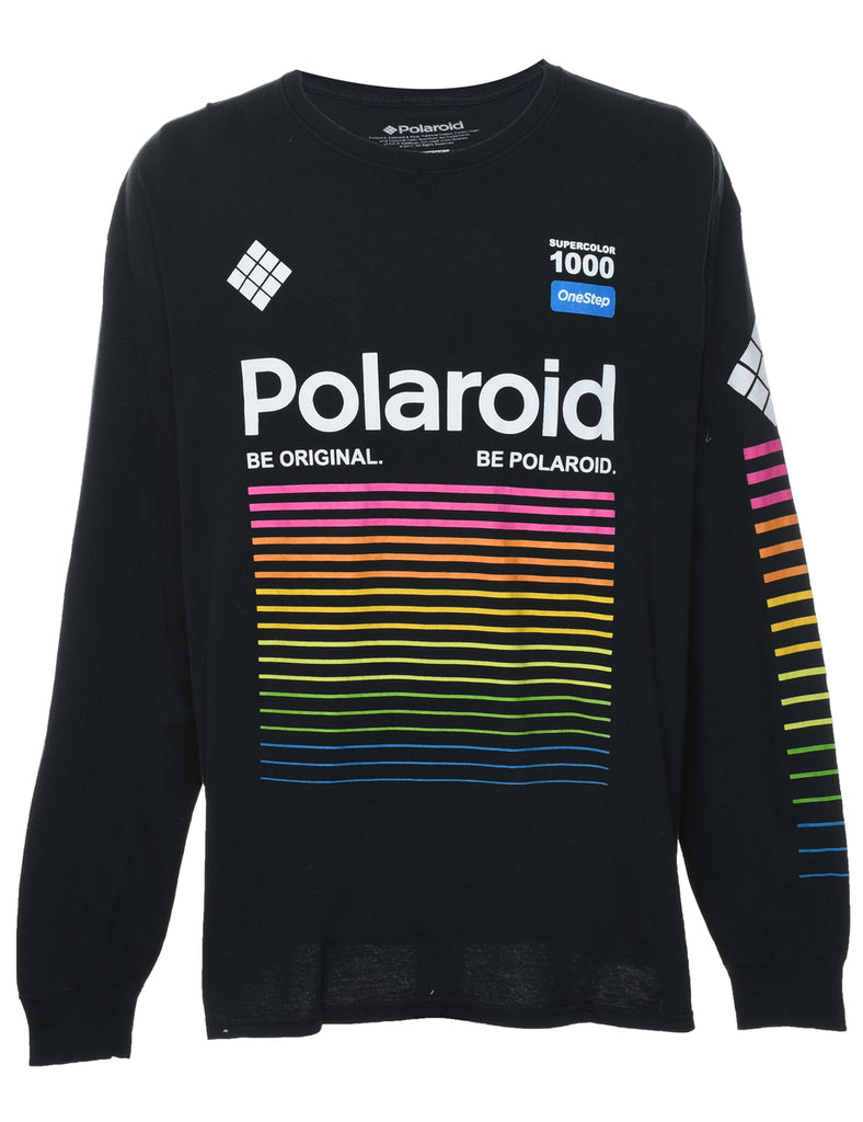 Polaroid Design Multi-Colour Long-Sleeve Printed T-shirt - XL