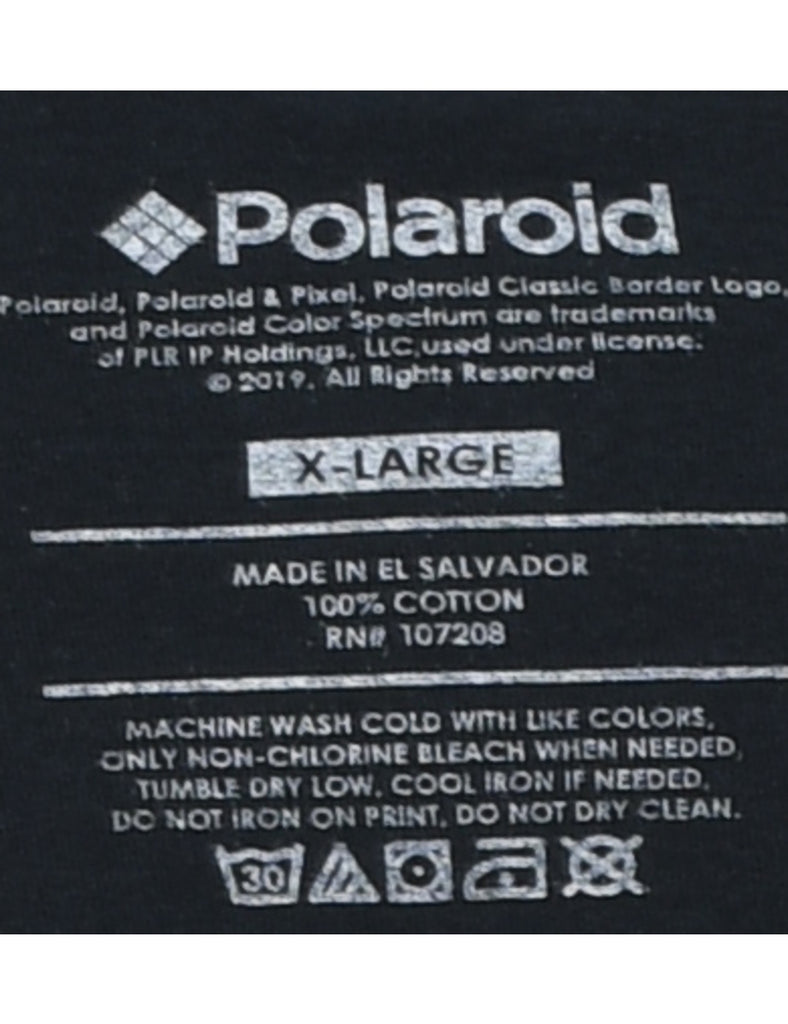 Polaroid Design Multi-Colour Long-Sleeve Printed T-shirt - XL