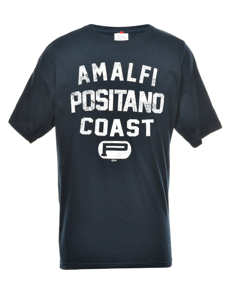 Positano Coast Printed T-shirt - XL