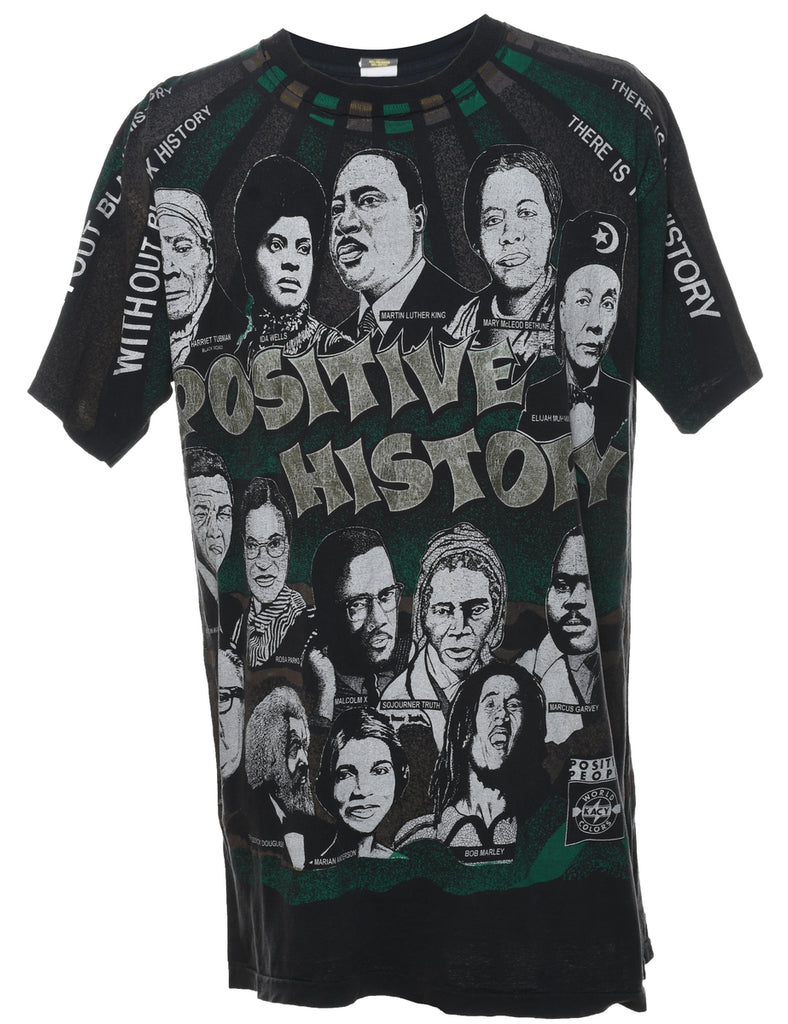 Postive History Printed T-shirt - XL