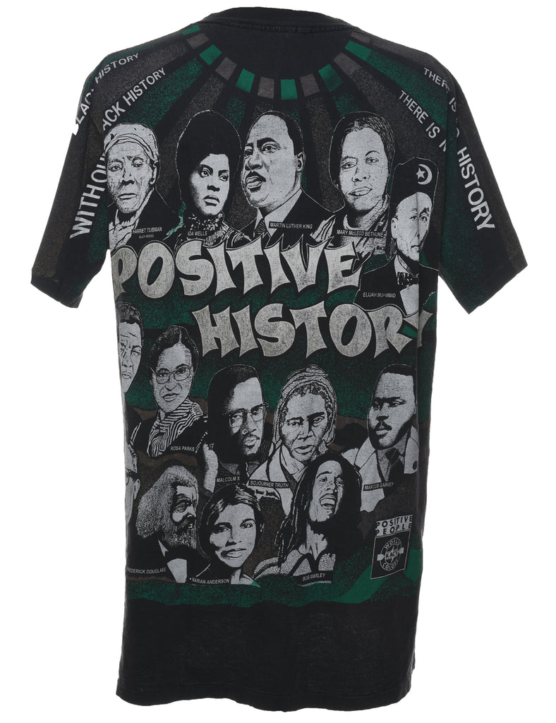 Postive History Printed T-shirt - XL