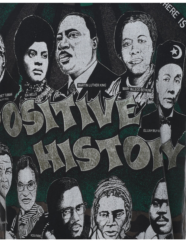 Postive History Printed T-shirt - XL