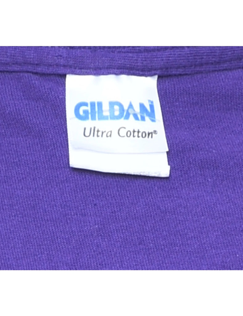 Printed Purple T-shirt - XL