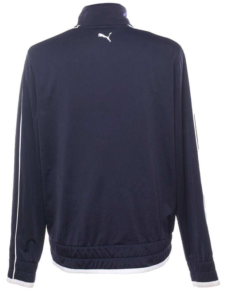 Puma Navy, Red & White Zip-Front Track Top - M