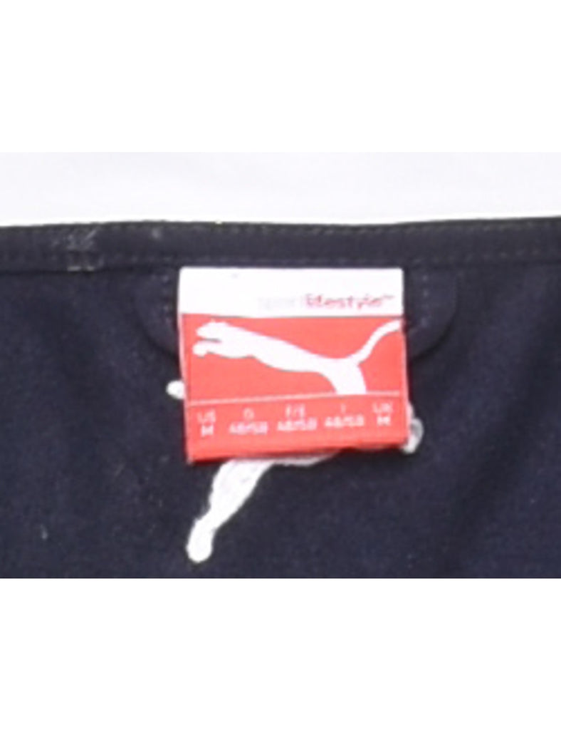 Puma Navy, Red & White Zip-Front Track Top - M