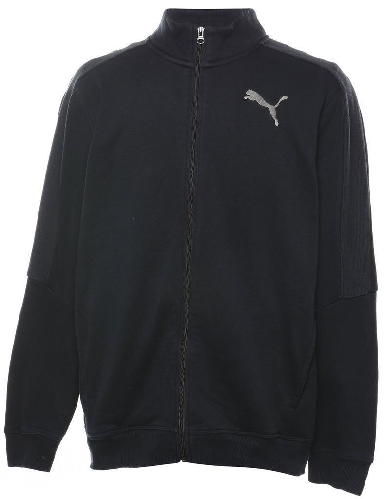 Puma Plain Black & Grey Sweatshirt - L
