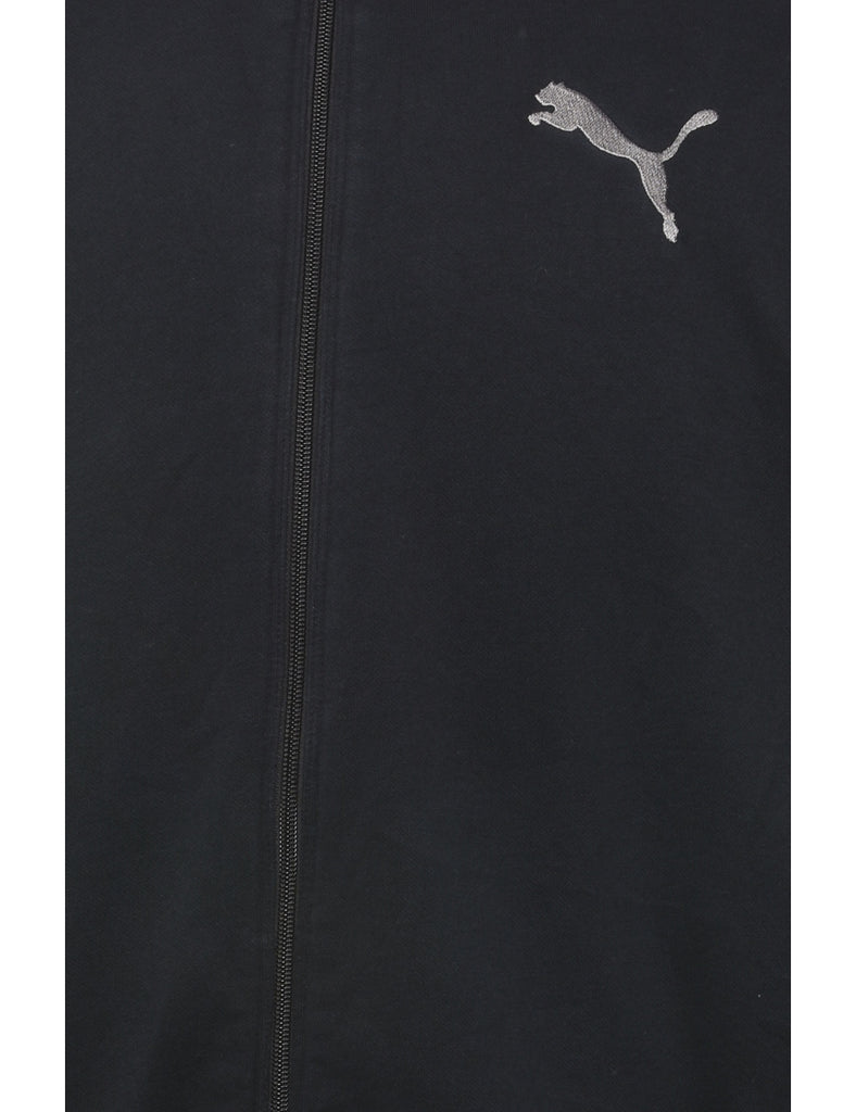 Puma Plain Black & Grey Sweatshirt - L